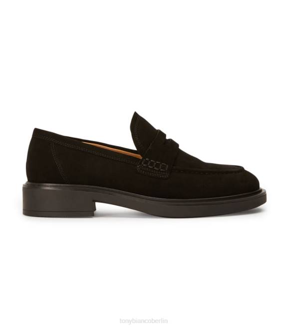 Slipper| de Tony Bianco Frauen schätze Wohnungen schwarzes Wildleder 4624587